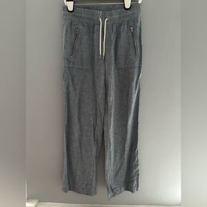 Athleta Cabo Linen Wide Legged Pants